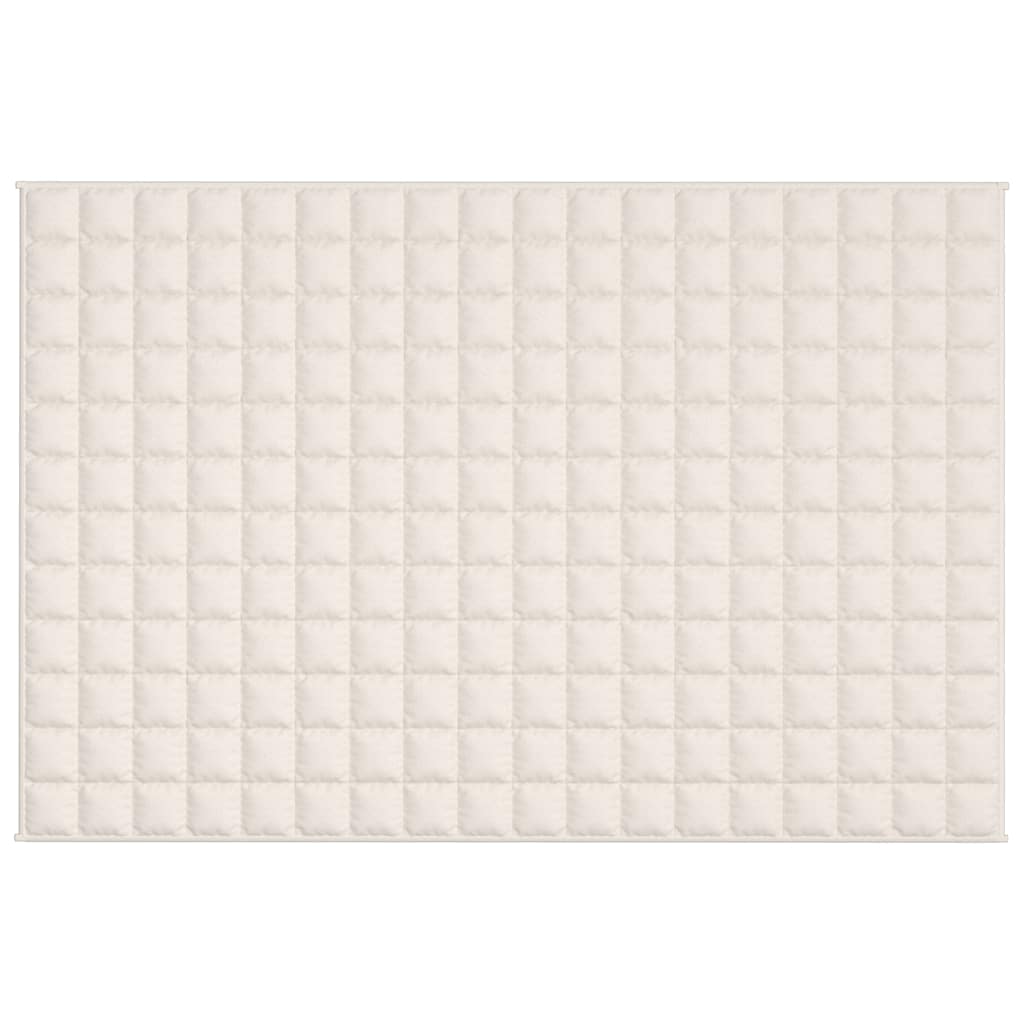 Gewichtsdecke Hellcreme 120x180 cm 9 kg Stoff