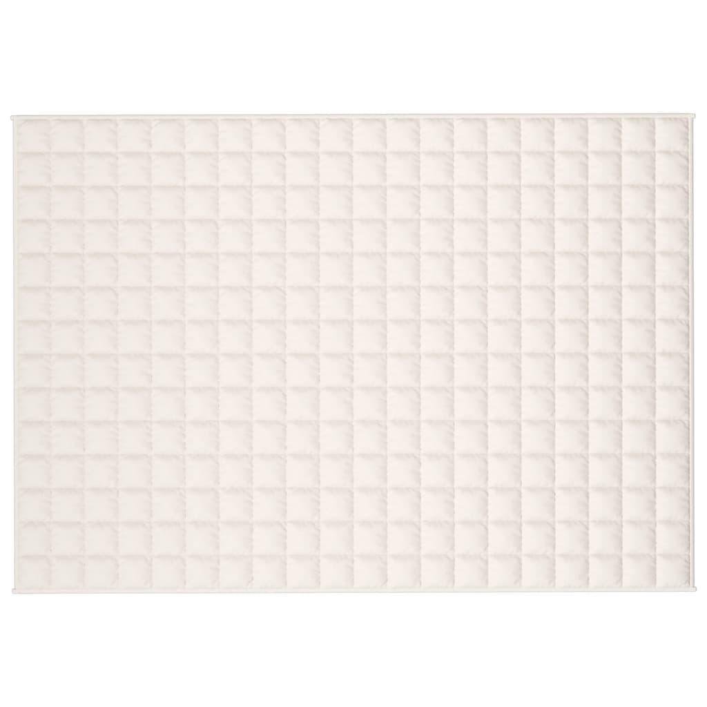Gewichtsdecke Hellcreme 138x200 cm 6 kg Stoff