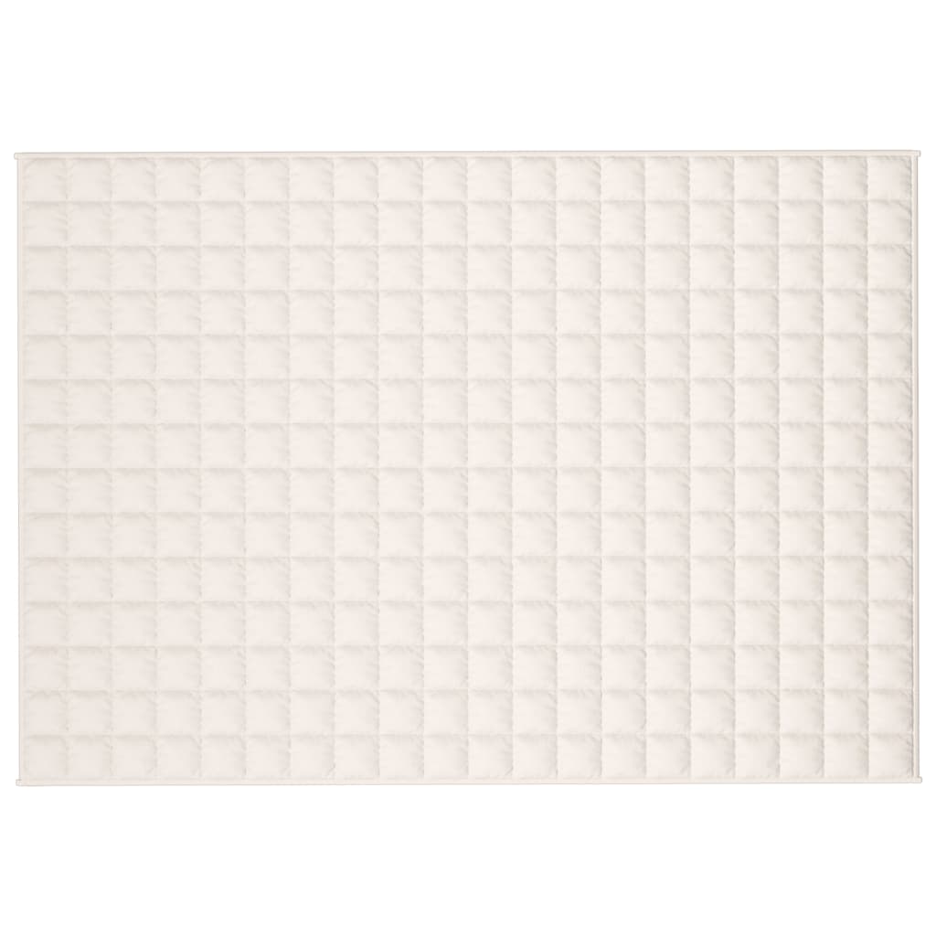 Gewichtsdecke Hellcreme 138x200 cm 10 kg Stoff