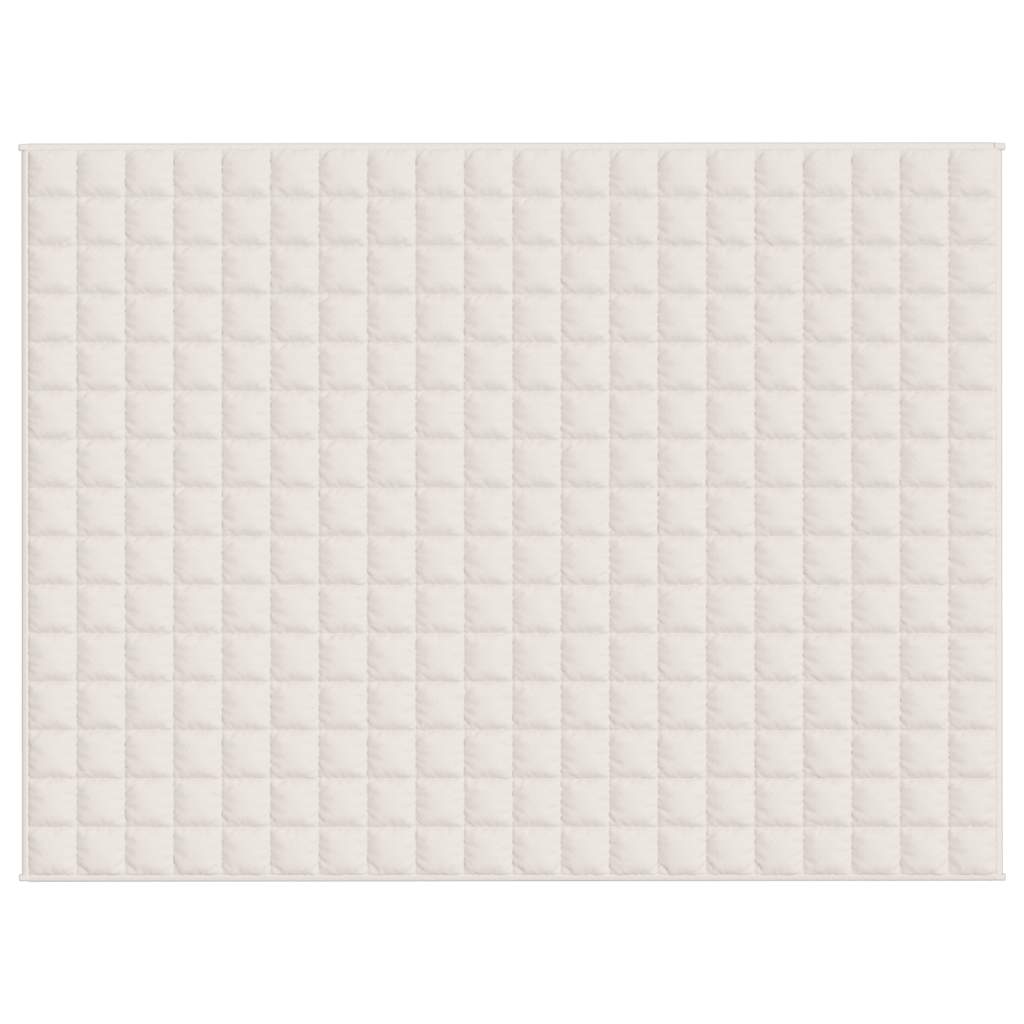 Gewichtsdecke Hellcreme 150x200 cm 7 kg Stoff