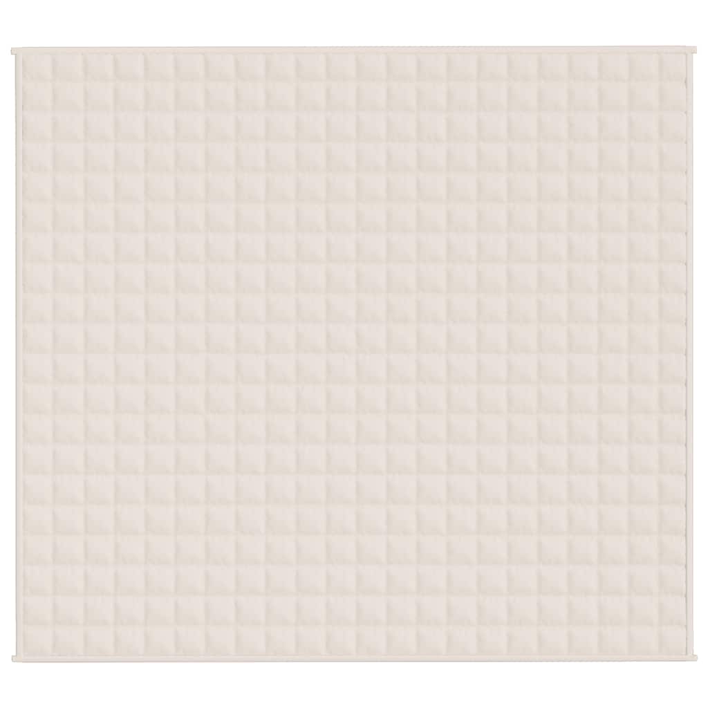 Gewichtsdecke Hellcreme 200x225 cm 9 kg Stoff