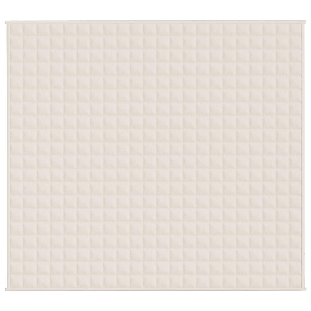 Gewichtsdecke Hellcreme 200x225 cm 13 kg Stoff