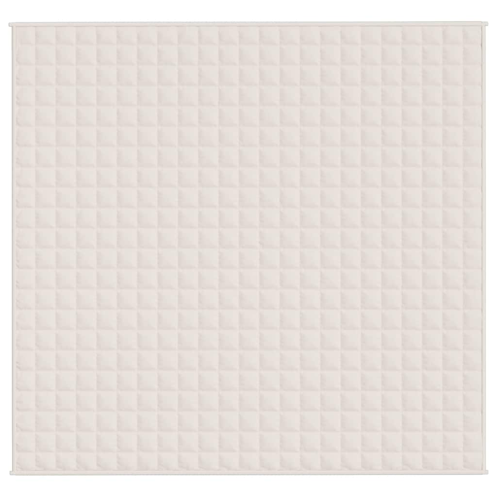 Gewichtsdecke Hellcreme 220x235 cm 11 kg Stoff