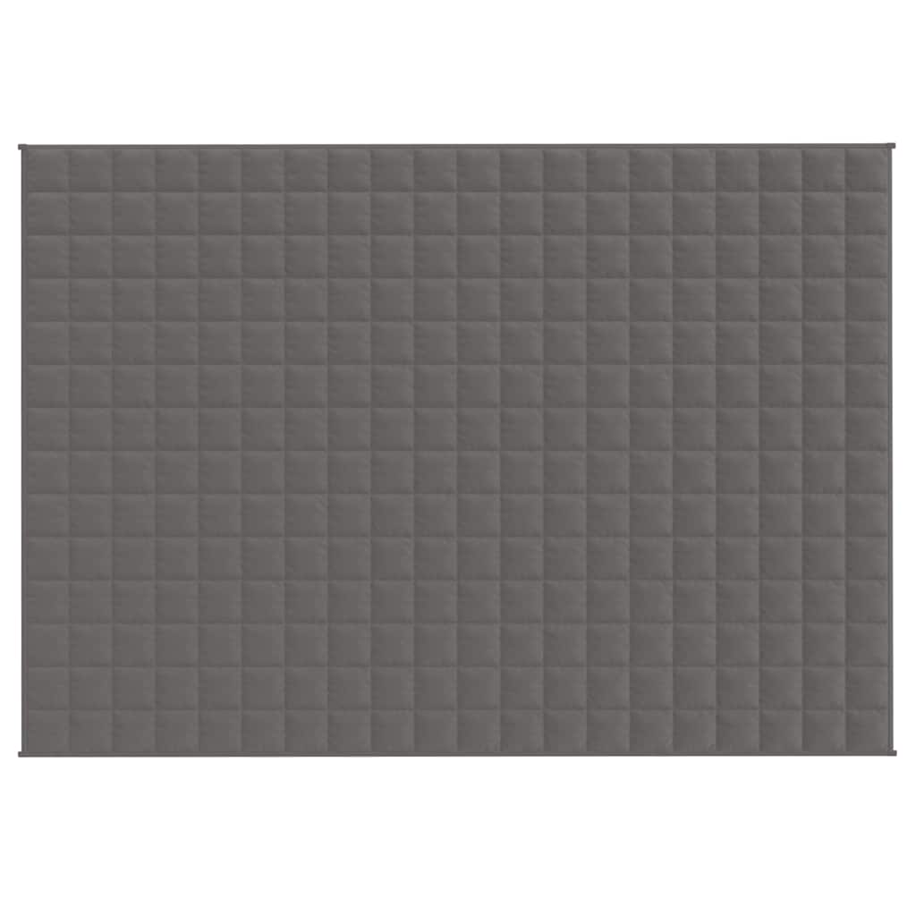 Gewichtsdecke Grau 138x200 cm 10 kg Stoff
