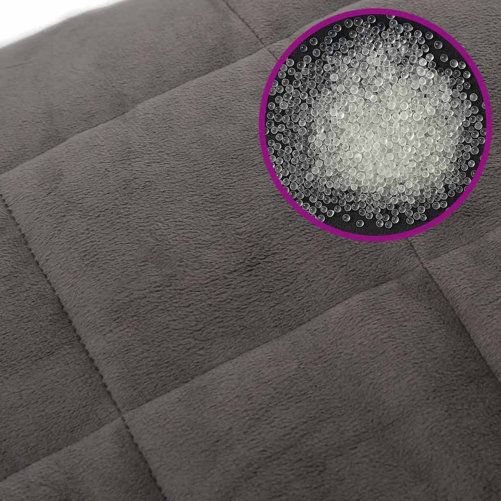Gewichtsdecke Grau 155x220 cm 7 kg Stoff