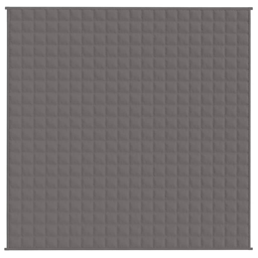 Gewichtsdecke Grau 200x200 cm 9 kg Stoff