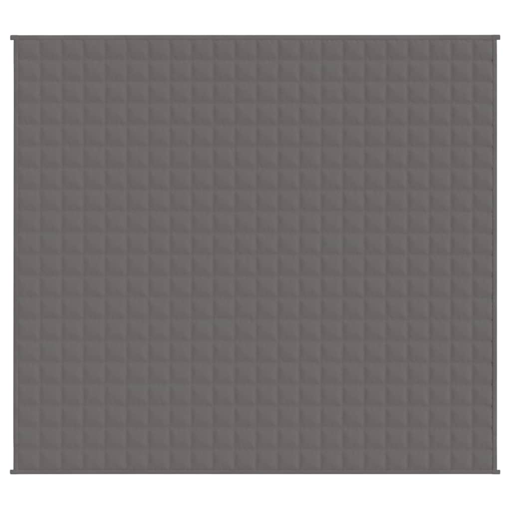 Gewichtsdecke Grau 200x225 cm 13 kg Stoff