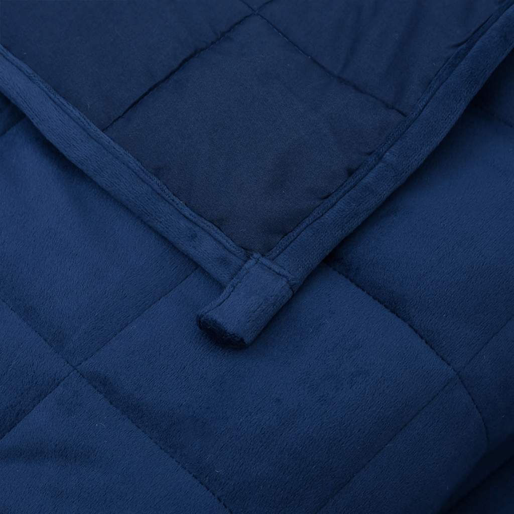 Gewichtsdecke Blau 150x200 cm 11 kg Stoff