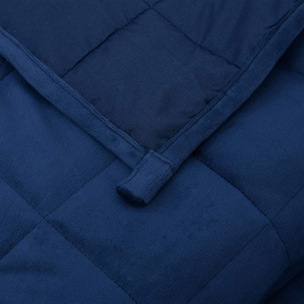 Gewichtsdecke Blau 155x220 cm 7 kg Stoff