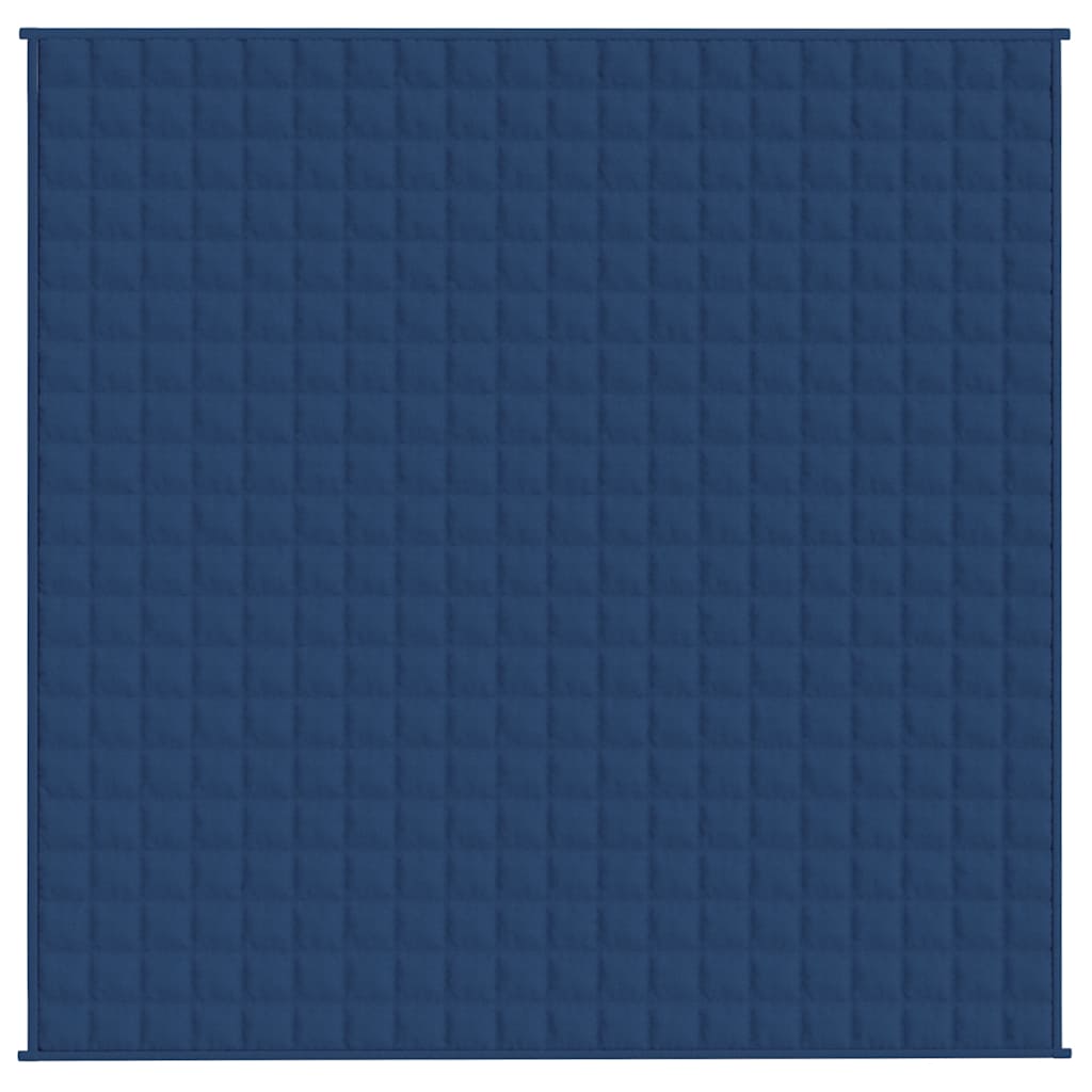 Gewichtsdecke Blau 200x200 cm 9 kg Stoff