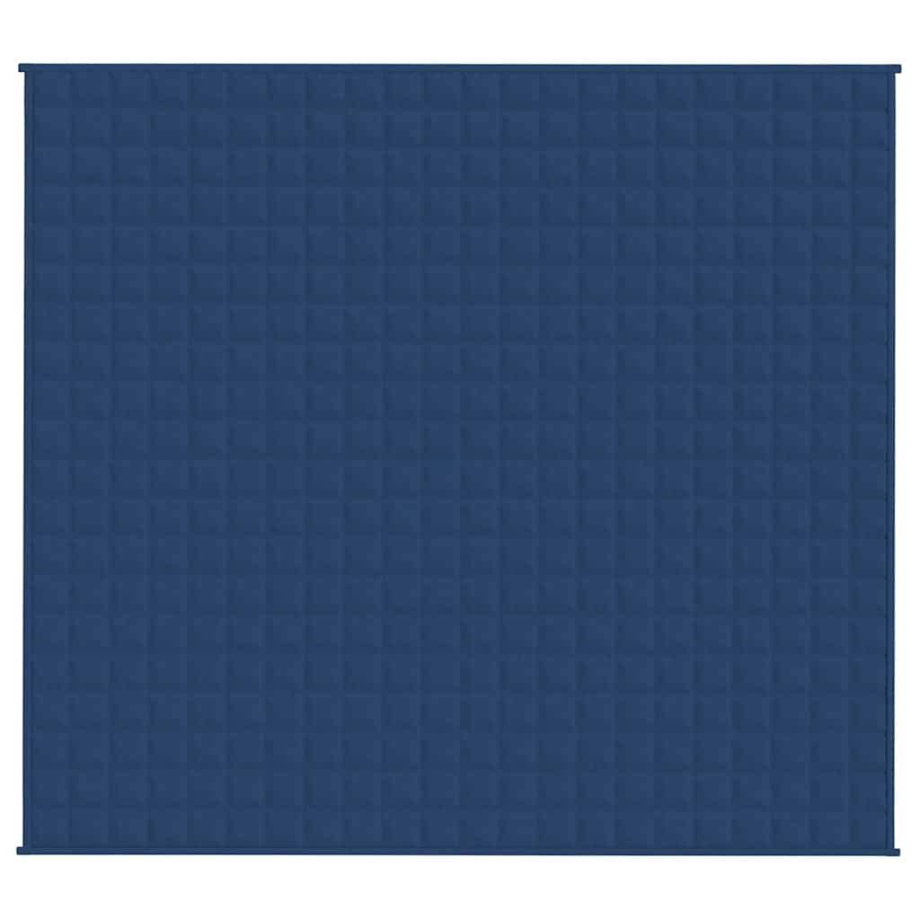 Gewichtsdecke Blau 200x225 cm 9 kg Stoff
