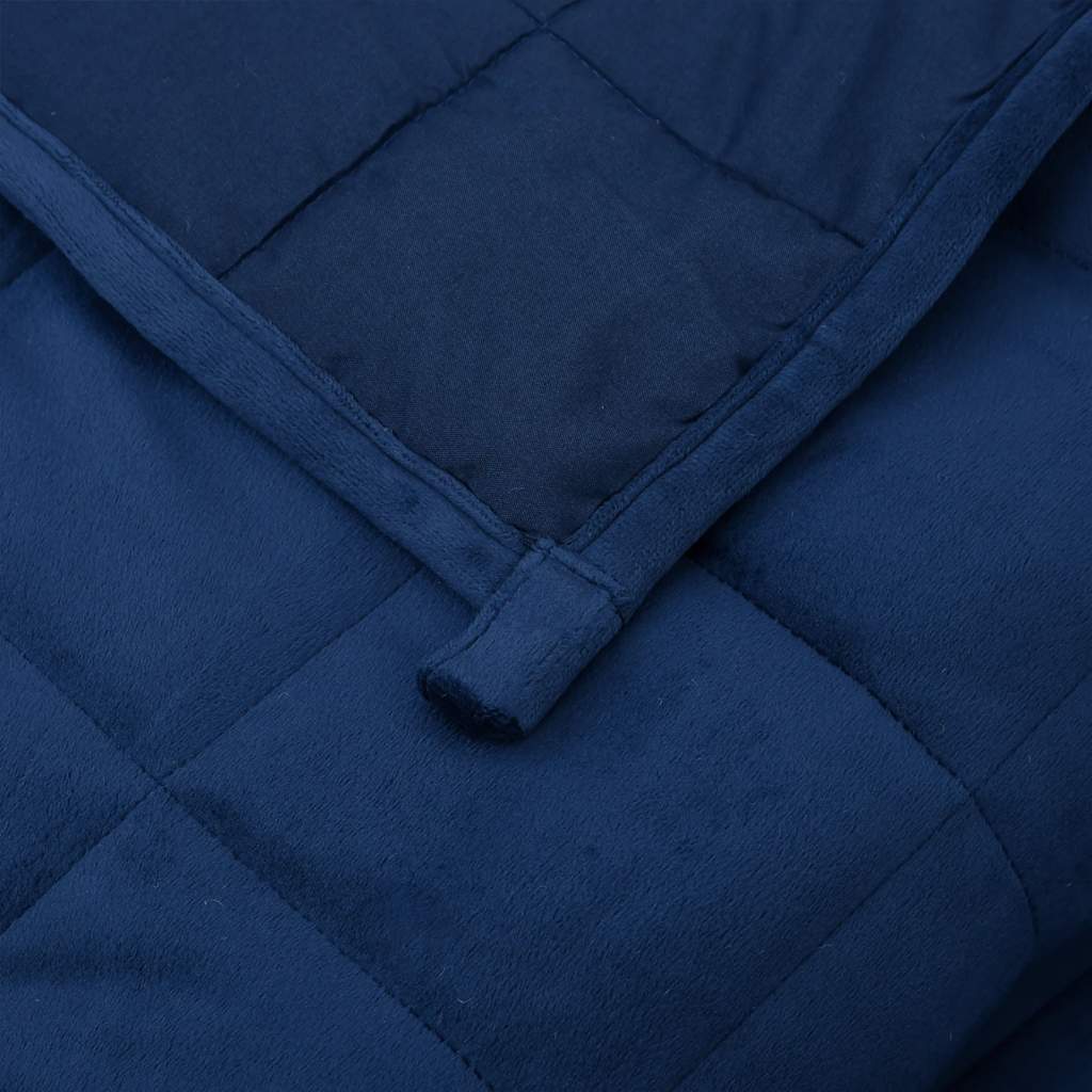 Gewichtsdecke Blau 200x225 cm 9 kg Stoff