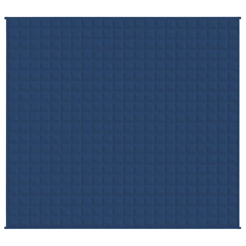 Gewichtsdecke Blau 220x235 cm 15 kg Stoff