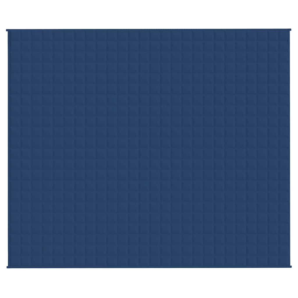 Gewichtsdecke Blau 220x260 cm 15 kg Stoff