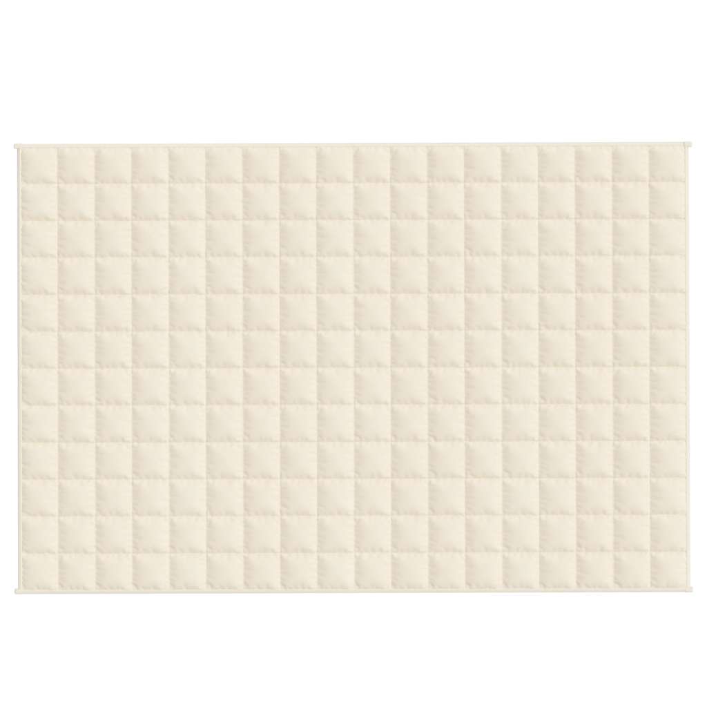 Gewichtsdecke Hellcreme 120x180 cm 9 kg Stoff