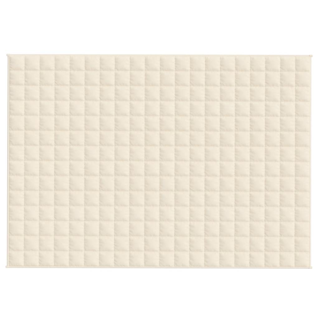 Gewichtsdecke Hellcreme 138x200 cm 6 kg Stoff