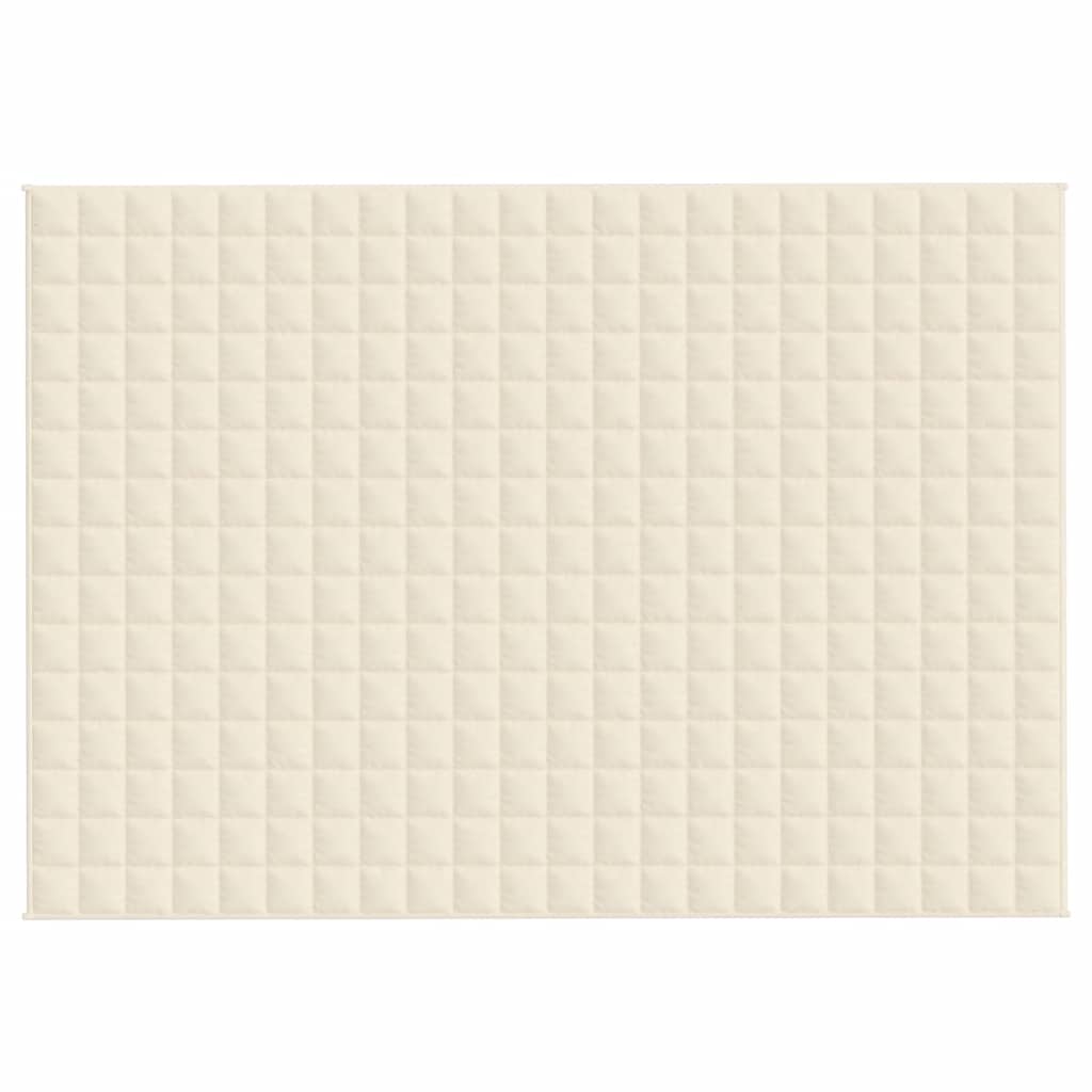 Gewichtsdecke Hellcreme 155x220 cm 11 kg Stoff