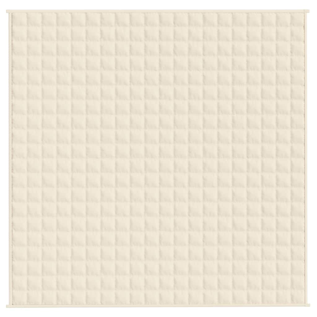 Gewichtsdecke Hellcreme 200x200 cm 9 kg Stoff