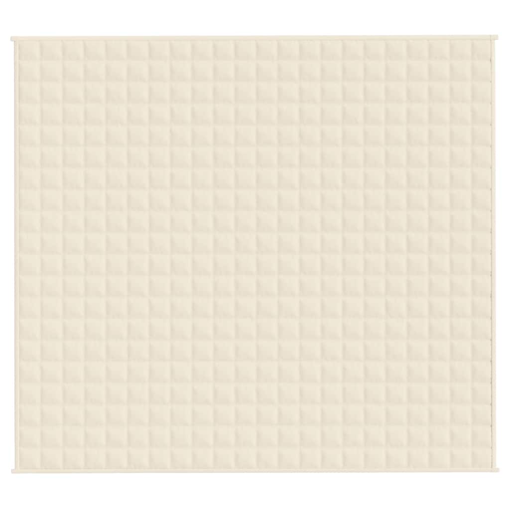 Gewichtsdecke Hellcreme 200x225 cm 13 kg Stoff