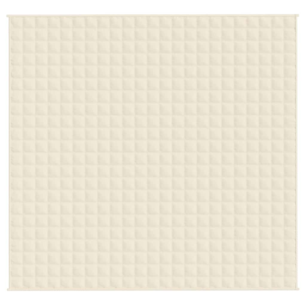Gewichtsdecke Hellcreme 220x235 cm 11 kg Stoff