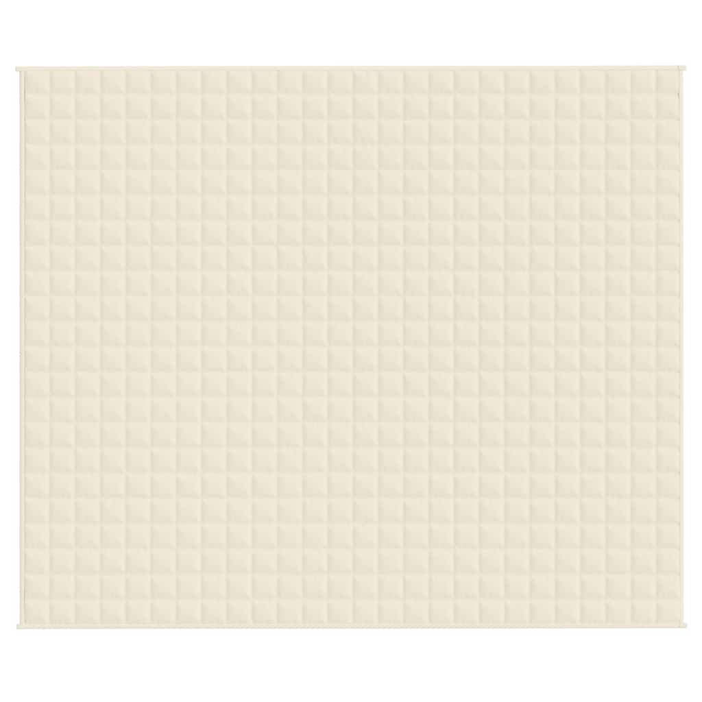 Gewichtsdecke Hellcreme 220x260 cm 15 kg Stoff
