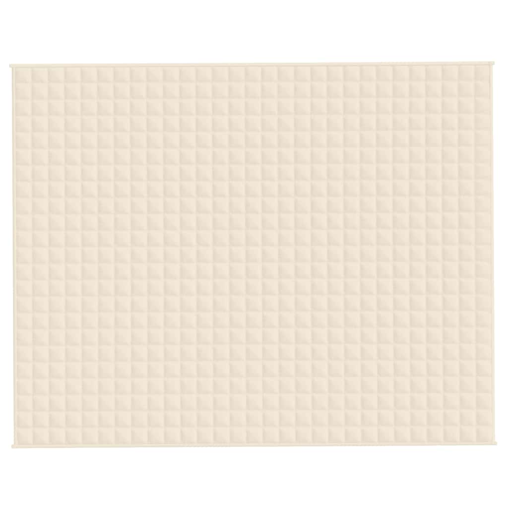Gewichtsdecke Hellcreme 235x290 cm 11 kg Stoff
