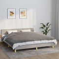 Gewichtsdecke mit Bezug Grau 155x220 cm 11 kg Stoff