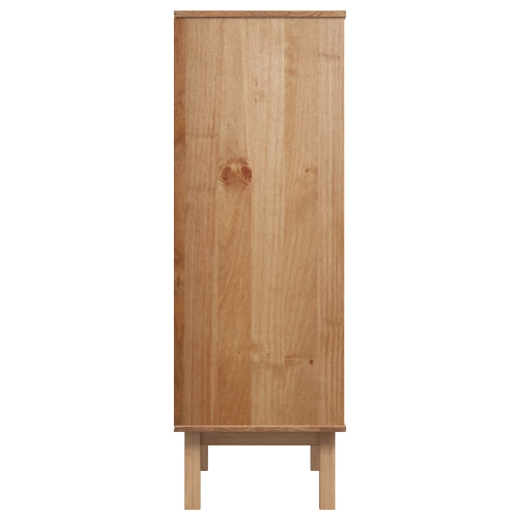 Highboard OTTA Braun&Grau 85x43x125 cm Massivholz Kiefer