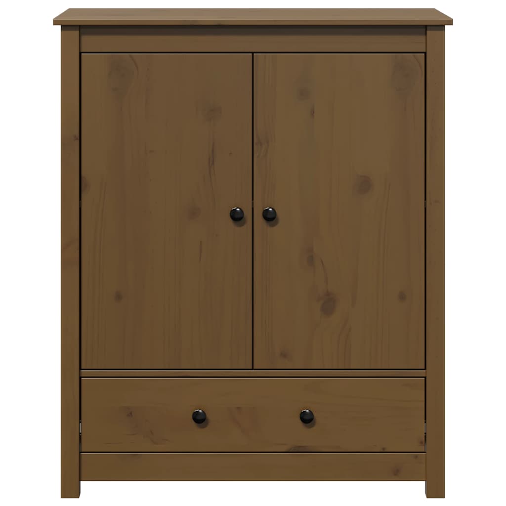 Highboard Honigbraun 83x41,5x100 cm Massivholz Kiefer