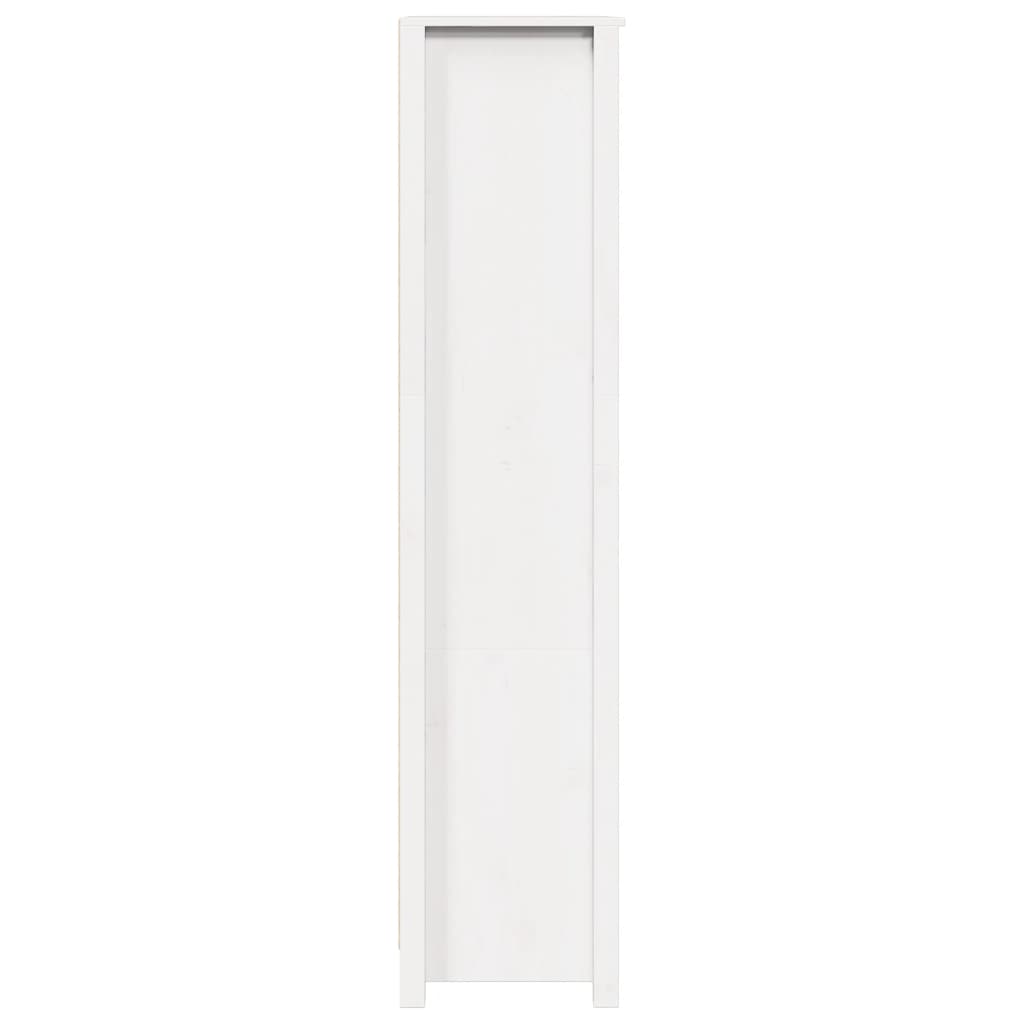 Highboard Weiß 80x35x154 cm Massivholz Kiefer