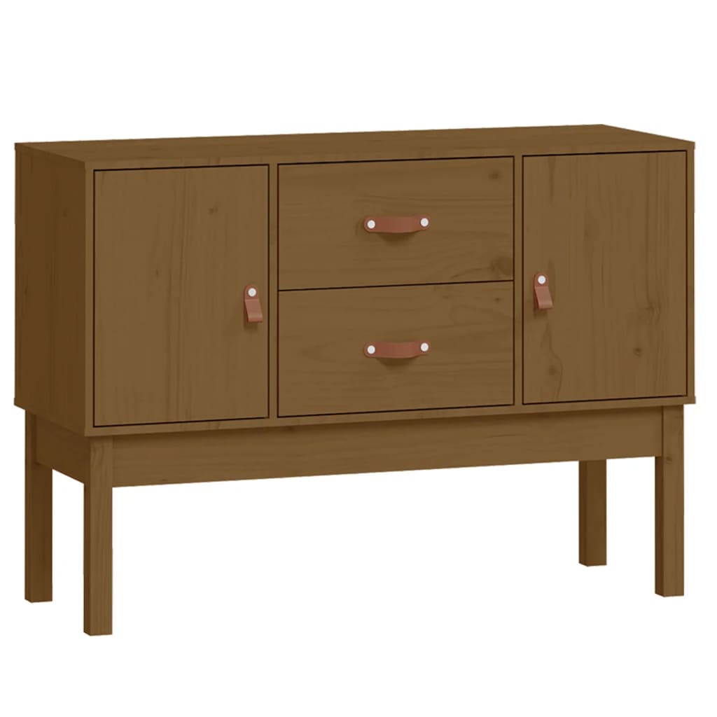 Sideboard Honigbraun 110x40x78 cm Massivholz Kiefer