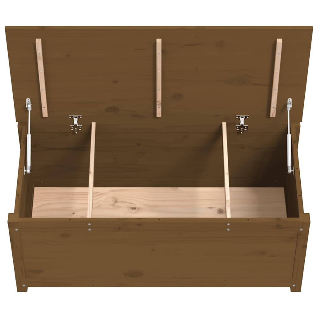 Truhe Honigbraun 110x50x45,5 cm Massivholz Kiefer