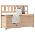 Sitzbank 110x41x76,5 cm Massivholz Kiefer