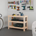 Werkbank 110,5x50x80 cm Massivholz Kiefer