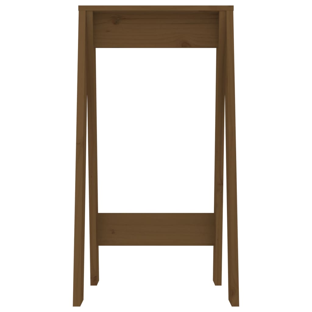 Hocker 2 Stk. Honigbraun 40x40x75 cm Massivholz Kiefer