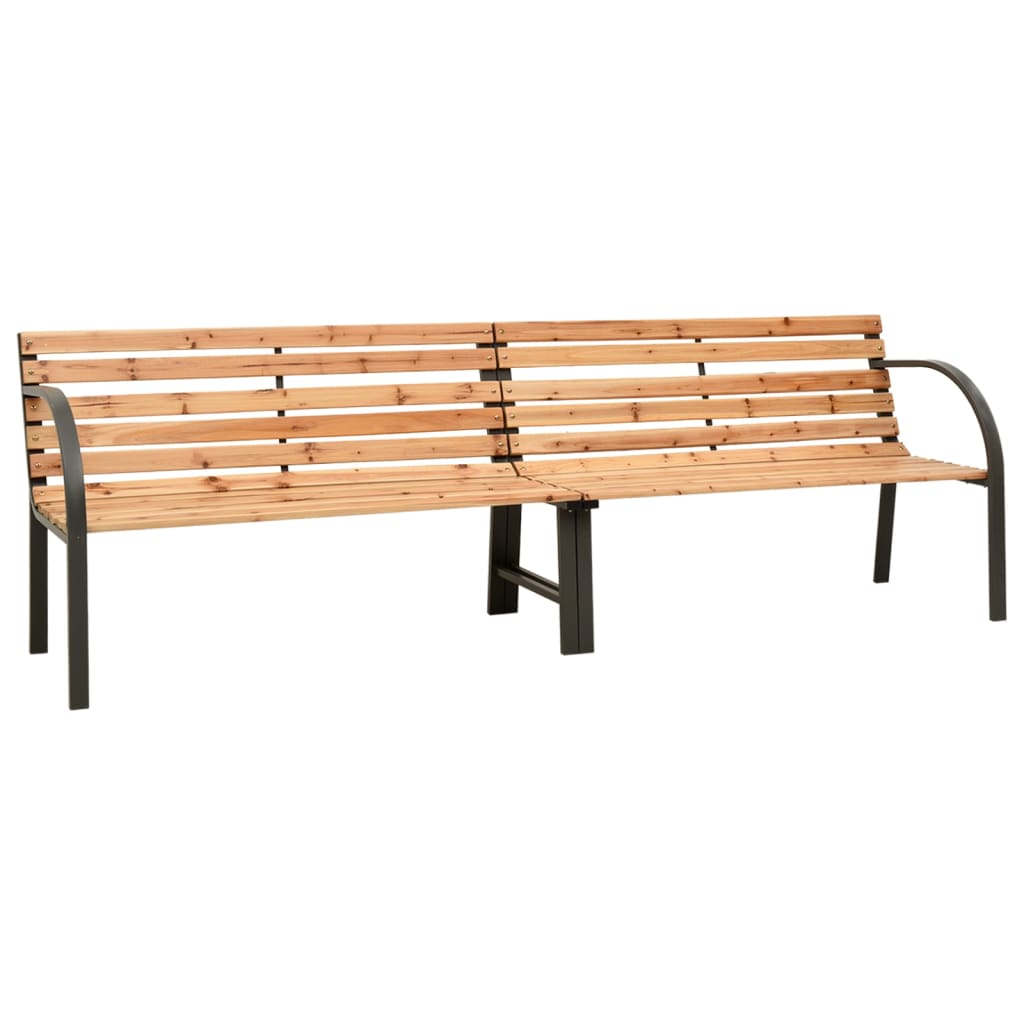 Doppel-Gartenbank 225 cm Massivholz Tanne