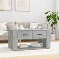Couchtisch Betongrau 80x50x40 cm Holzwerkstoff