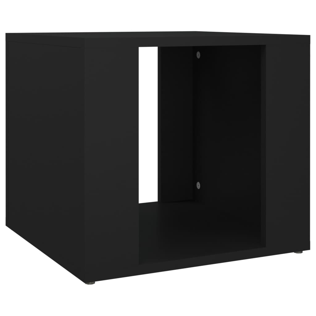 Nachttisch Schwarz 41x40x36 cm Holzwerkstoff