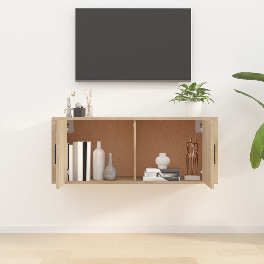 TV-Wandschrank Sonoma-Eiche 100x34,5x40 cm