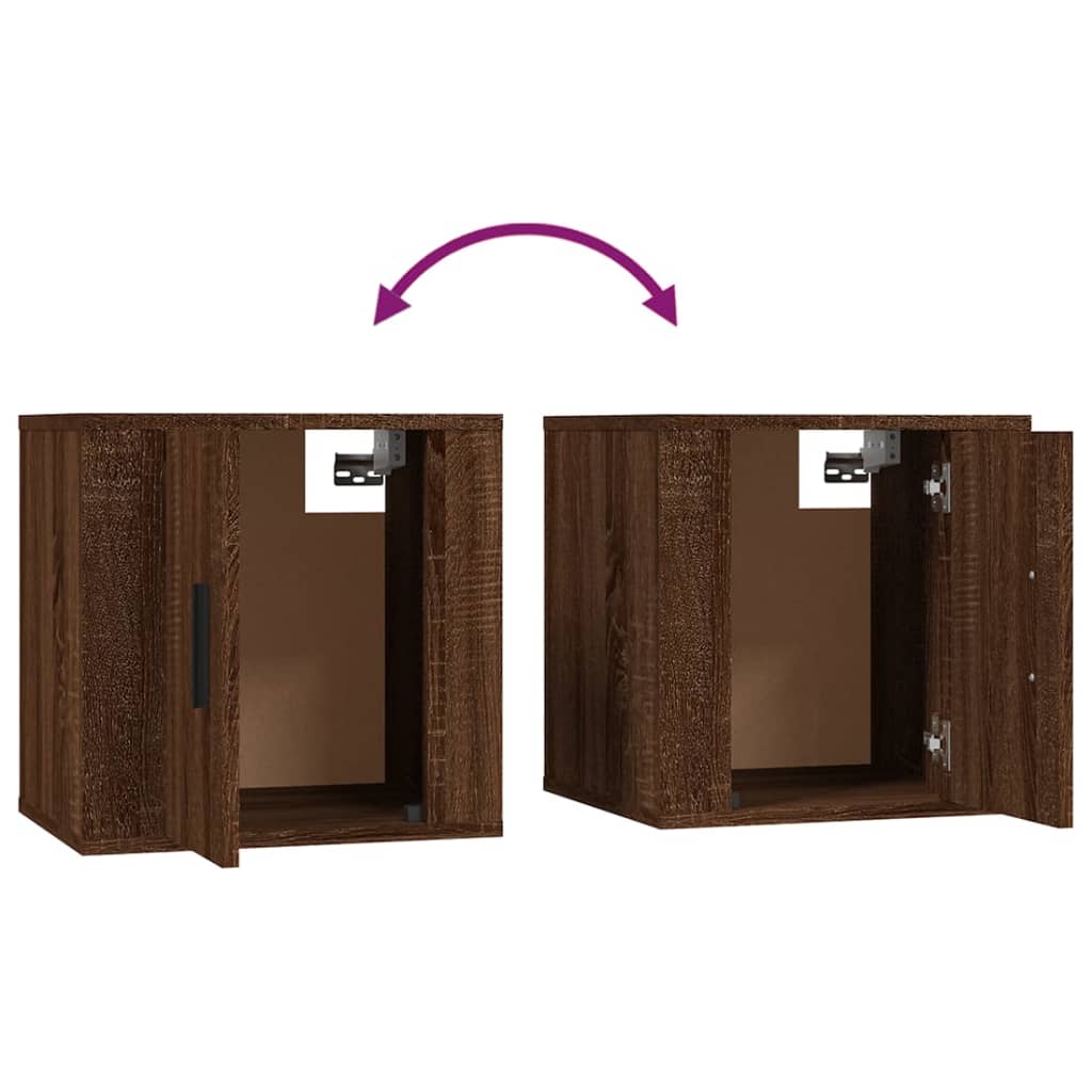 TV-Wandschrank Braun Eichen-Optik 40x34,5x40 cm
