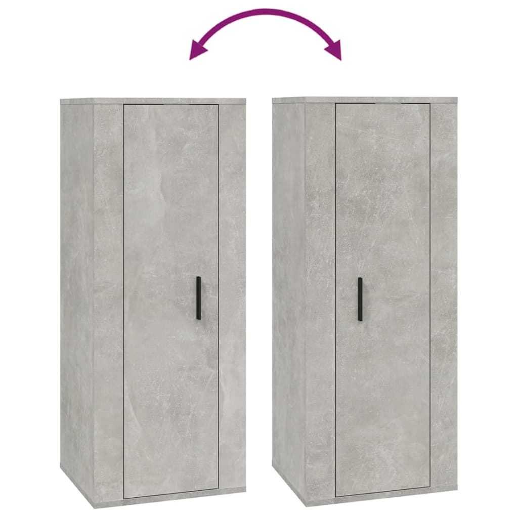 TV-Wandschrank Betongrau 40x34,5x100 cm