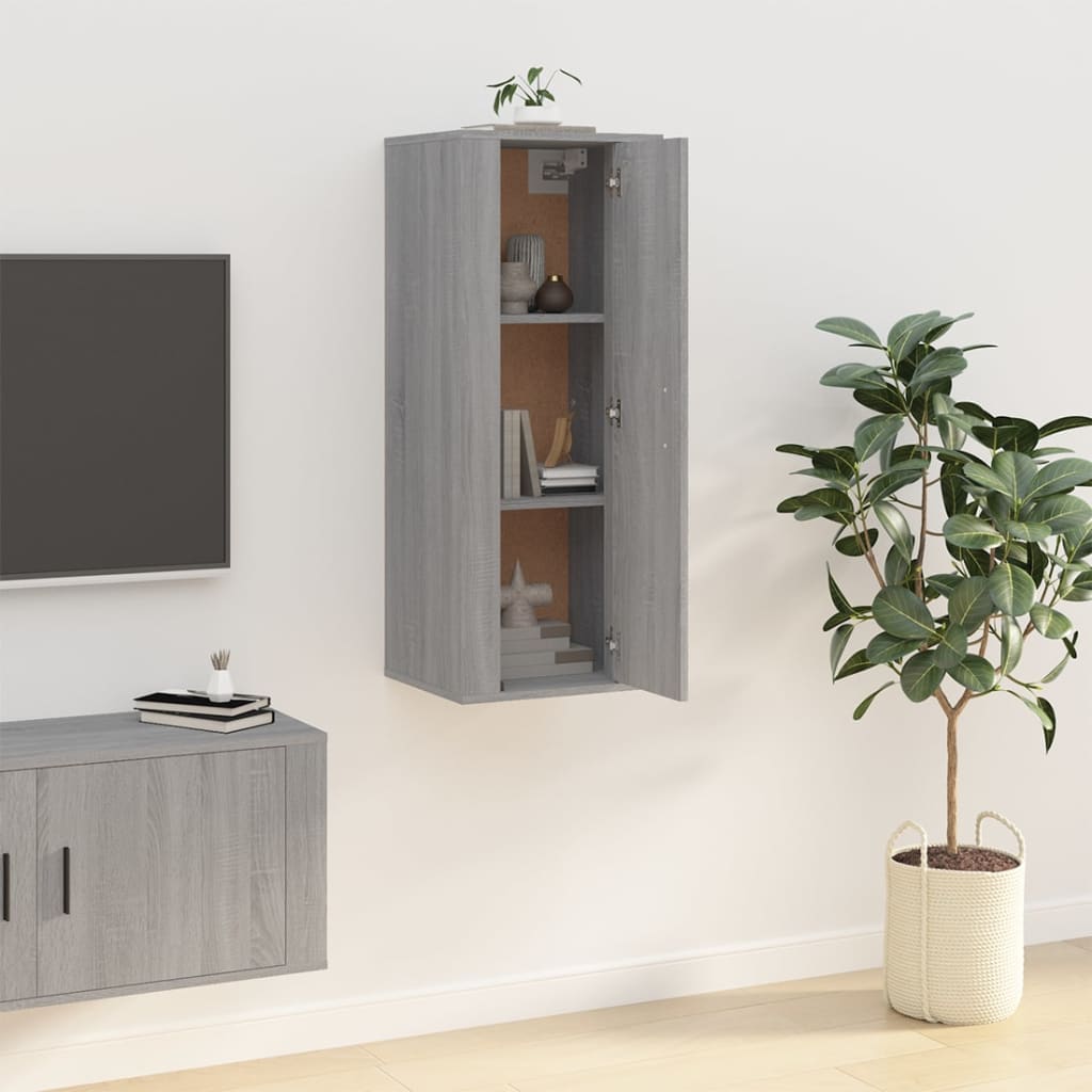 TV-Wandschrank Grau Sonoma 40x34,5x100 cm