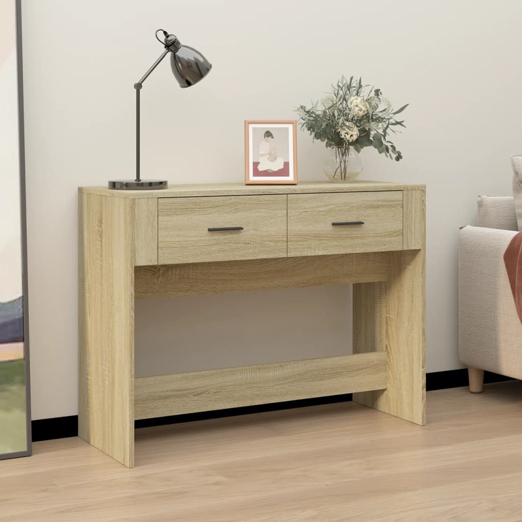 Konsolentisch Sonoma-Eiche 100x39x75 cm Holzwerkstoff