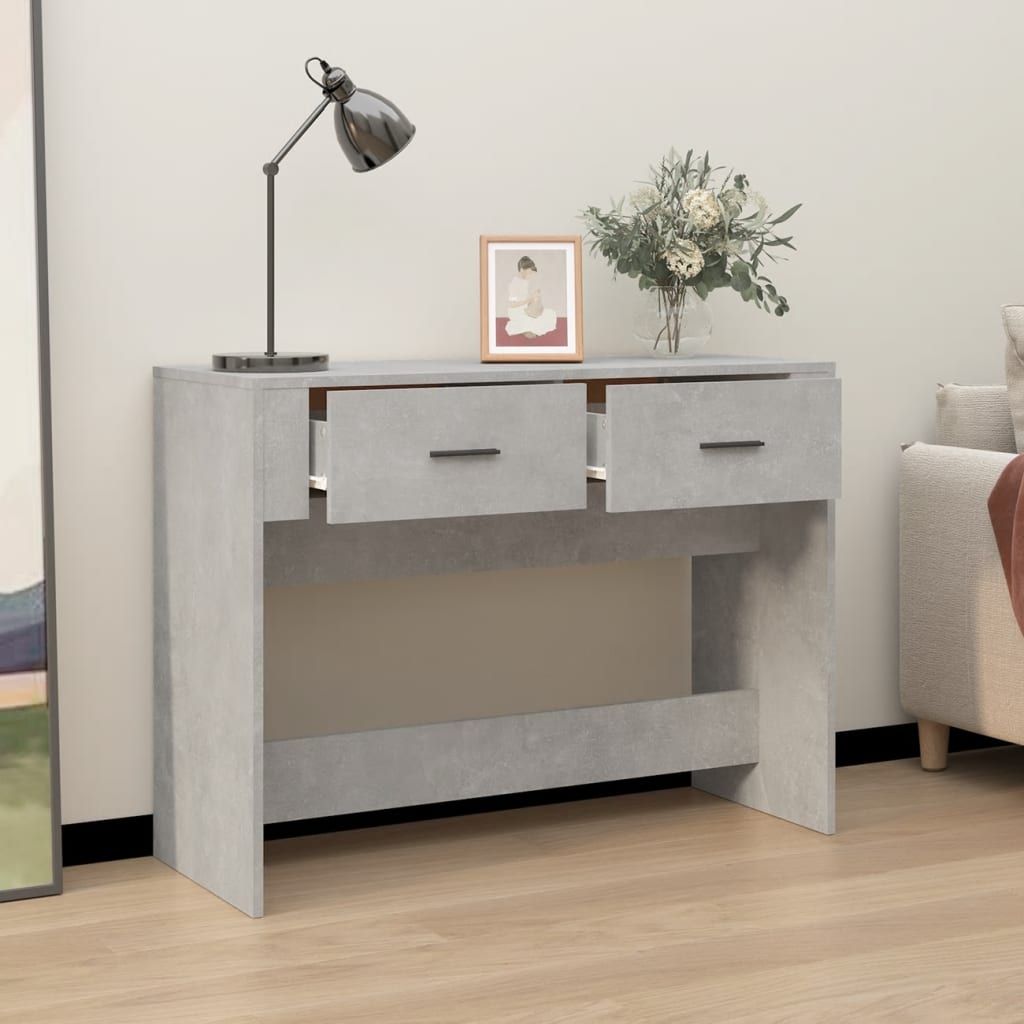Konsolentisch Betongrau 100x39x75 cm Holzwerkstoff