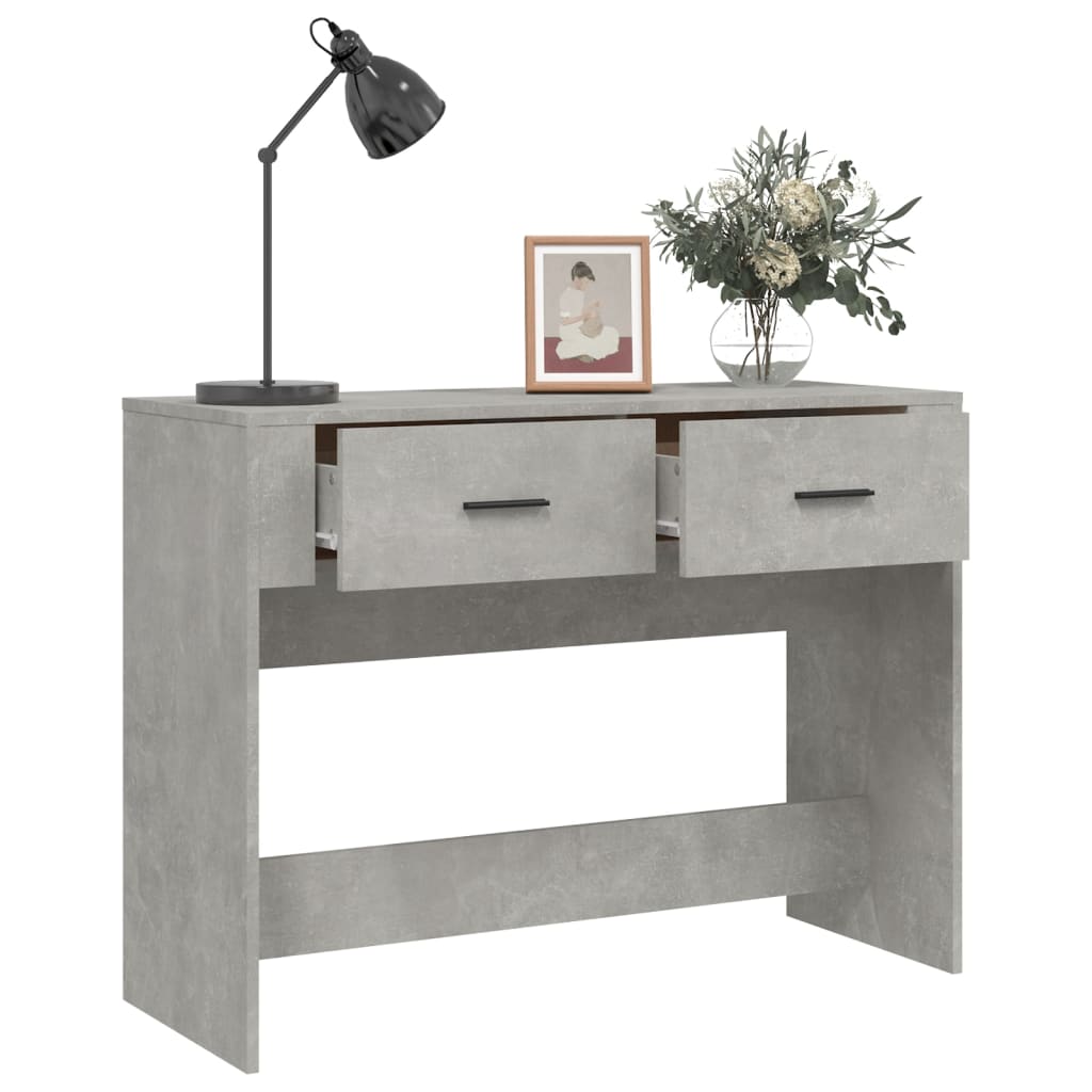 Konsolentisch Betongrau 100x39x75 cm Holzwerkstoff