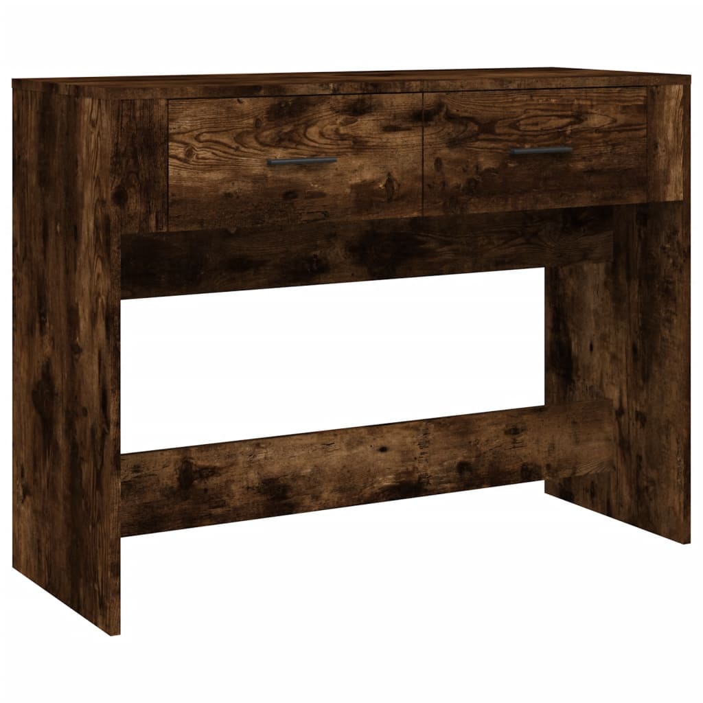 Konsolentisch Räuchereiche 100x39x75 cm Holzwerkstoff