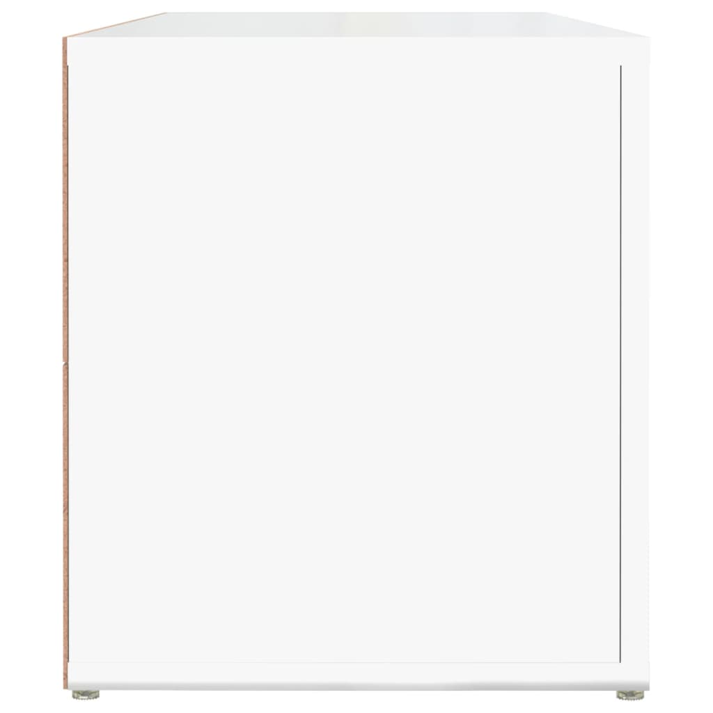 TV-Schrank Hochglanz-Weiß 100x31,5x35 cm Holzwerkstoff