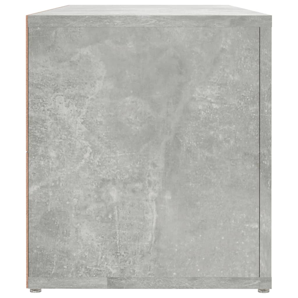 TV-Schrank Betongrau 100x31,5x35 cm Holzwerkstoff