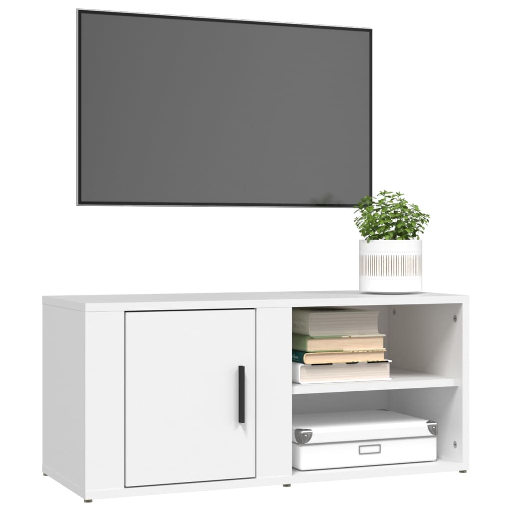 TV-Schränke 2 Stk. Weiß 80x31,5x36 cm Holzwerkstoff