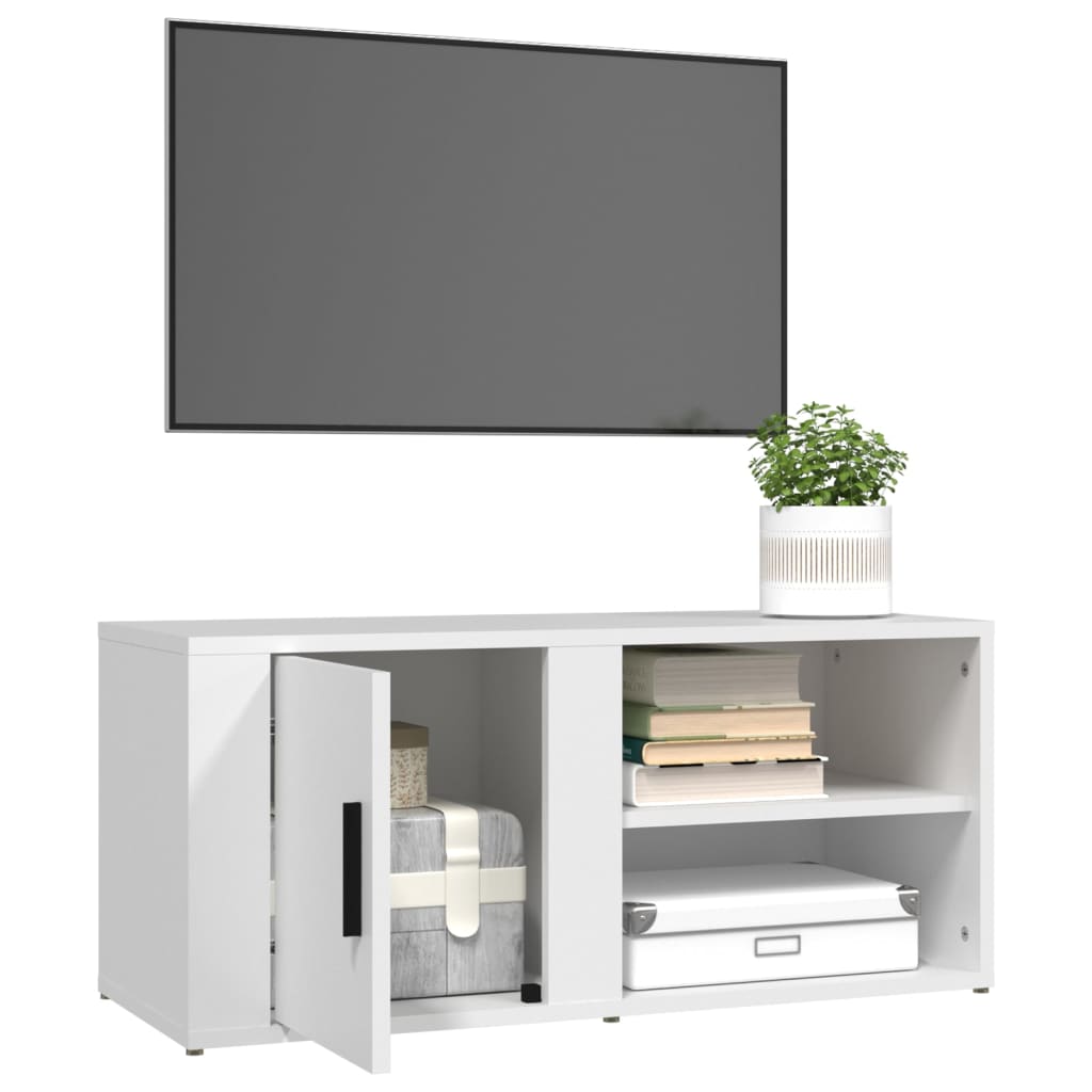 TV-Schränke 2 Stk. Weiß 80x31,5x36 cm Holzwerkstoff